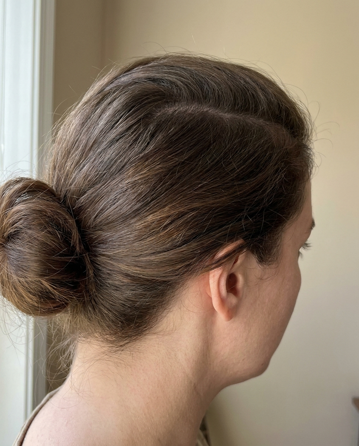 A part line with roots evenly covered, matte natural finish